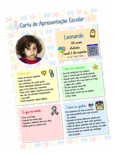 Carta De Apresentação Escolar - Carta Do Aluno