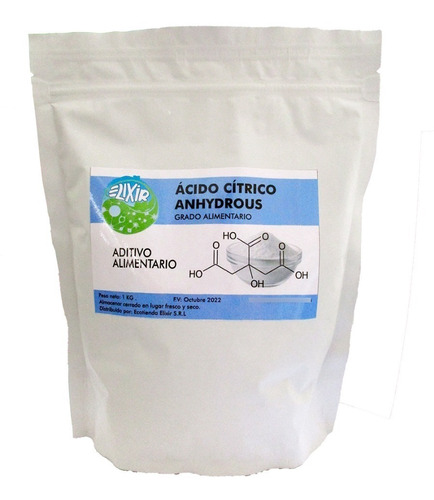Acido Citrico Grado Alimenticio X 500 Grs.