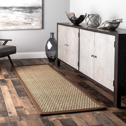 Nuloom Hesse Checker Weave Seagrass Accent Rug, 2' X 3
