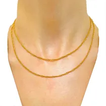 Comprar Cadena Singapur Enchapada En Oro Rose 18kts Hombre Mujer