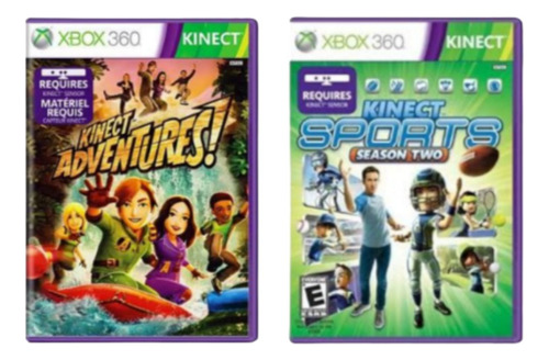 Kinect Adventures + Kinect Sports 2 Xbox 360 Frete Grátis!!! (Recondicionado)