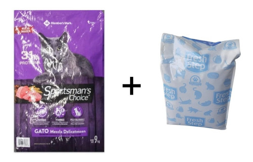 Alimento Para Gato Sportsman's Choice 9k + Arena Freshstep 