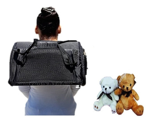 Mochila Morral Cargador Transportador + Juguete Peluche 