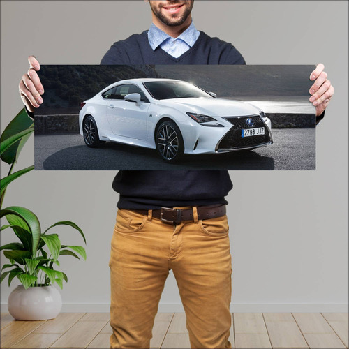 Cuadro 30x80cm Auto 2014 Lexus Rc Hybrid F Sport 388