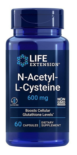 Life Extension N-acetyl L-cysteine 600 Mg, 60 Cápsulas