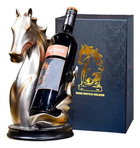 Yingaversai Wine Bottle Holder Wine Racks Tabletop Horse Sta