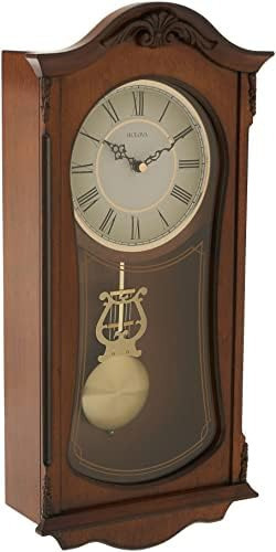 Lzl Bulova Clocks C3542 Cranbrook Reloj Analógico De Madera