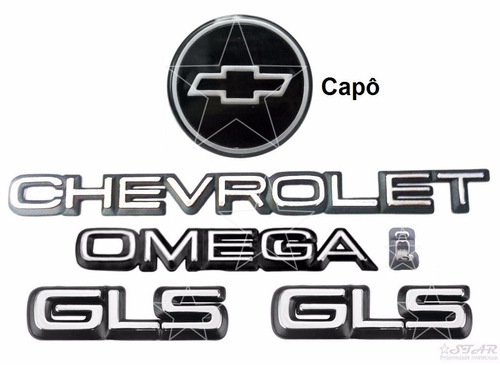 Símbolos Chevrolet Omega I Gls + Gravata - 1992 À 1997