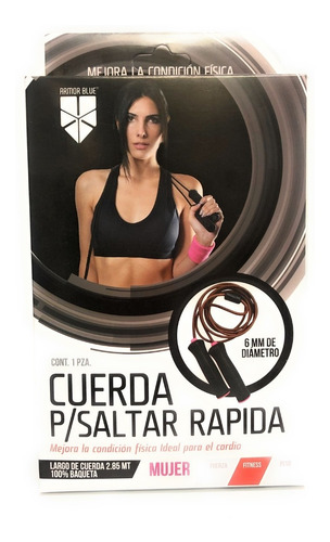 Imagen 4 de 7 de Cuerda Para Saltar Rapida Armor Blue Hombre / Mujer Env Full