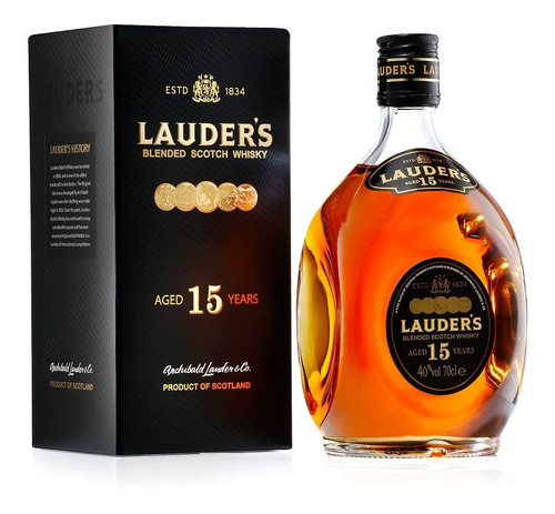 Whisky Lauder's 15 Años Blended Scotch 700ml 