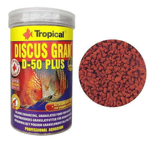 Tropical Ração Para Peixes Discus Gran D-50 Plus 440g