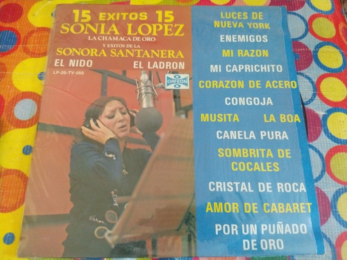 Sonia López Y Sonora Santanera Lp 15 Exitos Z
