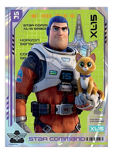 Rompecabezas Metalizado 48 Piezas Lightyear Novelty