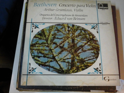 Vinilo 5484 - L. Van Beethoven - Concierto Para Violin