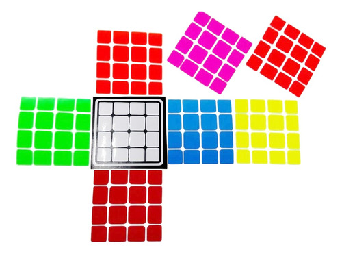 Cubo Rubik Stickers 4x4 Mini Aosu Colores Clasicos