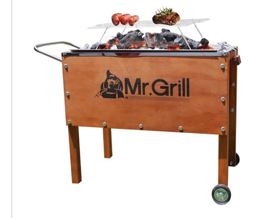 Perucamp Caja China Chica Mr. Grill + Parilla Niquelada