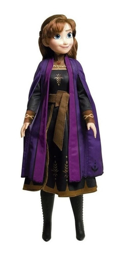 Boneca Articulada Gigante Frozen Anna Baby Brink 1741 55cm