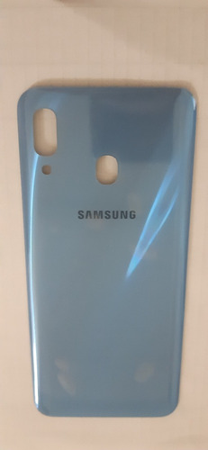 Tampa Traseira Galaxy A30 Azul Nova Vidro