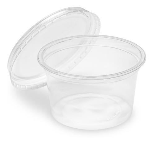 Imagem 2 de 3 de Pote 250 Ml Com Tampa Prafesta 48 Unidades