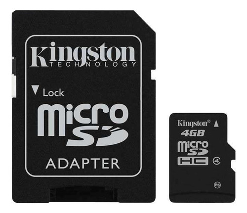 Kit 7 Cartão Memória Kingston 4gb Tf Com Adaptador Sdc4/4gb