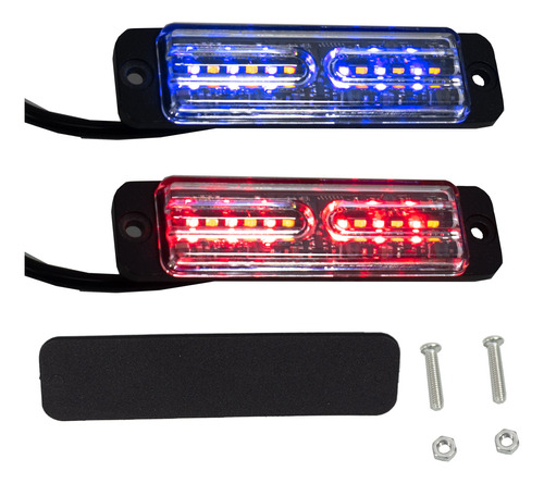 Codigo Estrobo 12 Leds Rojo Y Azul 60w Patrulla Utv Rzr X3