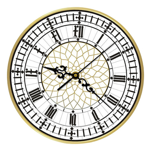Qh1 Reloj Big Ben Colgante Silencioso, Reloj Casero Sin,