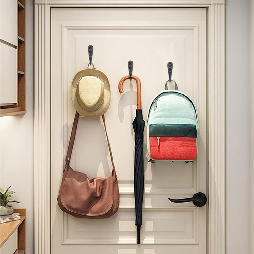 15 Ganchos De Pared Para Ropa Con Tornillos Para Colgar