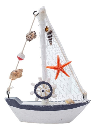 Figura De Barco En Miniatura, Modelo Velero, 14 X 11 X 3 Cm,