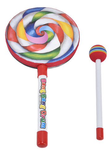 Tambor Para Niños, Marco De Madera, Forma De Dibujos Animado