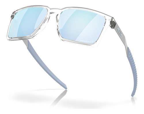 Óculos De Sol Oakley Exchange Sun Polarizado Oo9483 03-56 Cor Translúcido Armação Água Haste Água Lente Azul