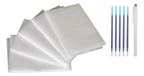 . 5 Folhas De Papel Carbono Branco 20x20