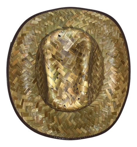 Sombrero Vaquero Adulto 1 Pz Palma Paja Disfraz Batucada