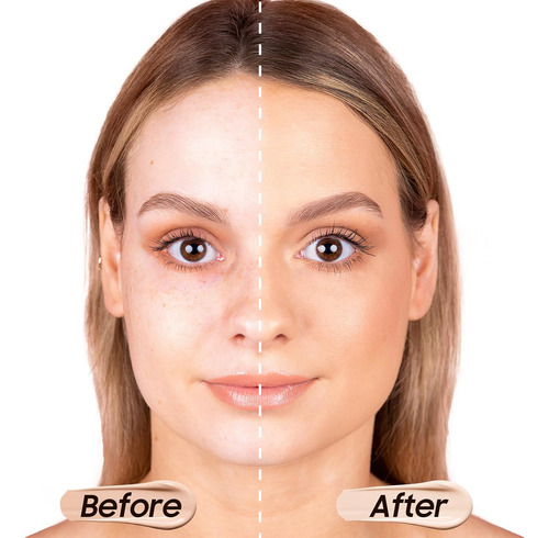 Base LĂquida Mate De Cobertura Completa, Maquillaje Ligero E