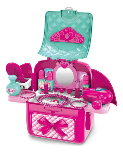 Set De Juguete Tocador Maquillaje Para Niña Con Accesorios