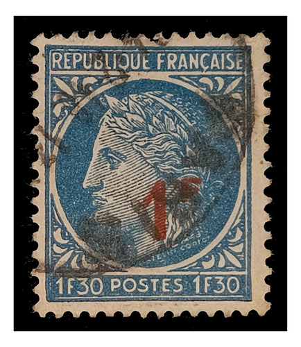 Francia Ordinaria  Sobresellada 1947 Us. Yv. 791