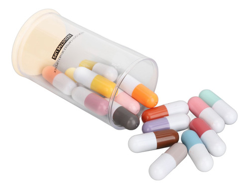 Batom Em Forma De Pílula, 16 Cores, Mini Cápsula Fosca, Port