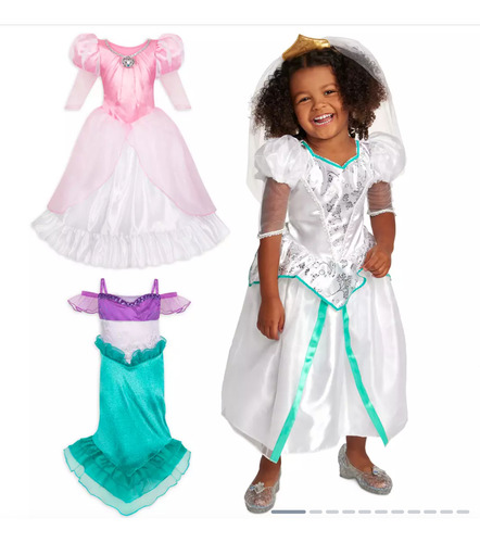 Disfraz Disney Princesas Ariel La Sirenita 3 En 1 Disney