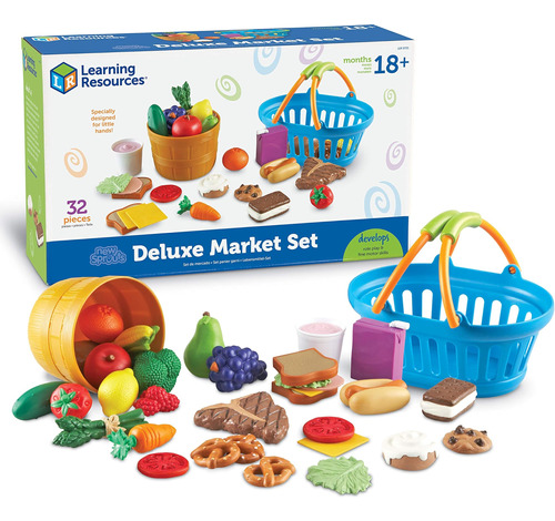 Learning Resources New Sprouts Deluxe Market Set - 32 Piezas