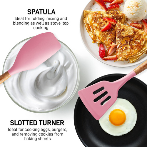 Cooking Utensils Set Zulay Kitchen Non-stick Silicone 5-piec