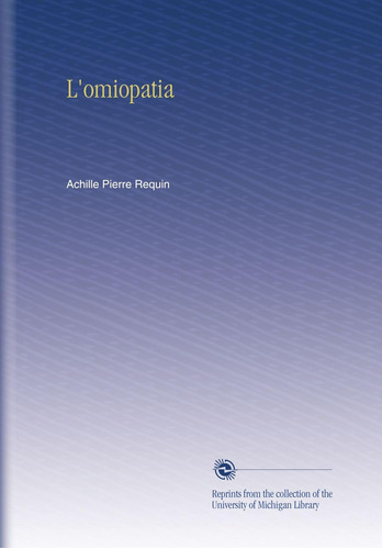 Libro: L Omiopatia (italian Edition)