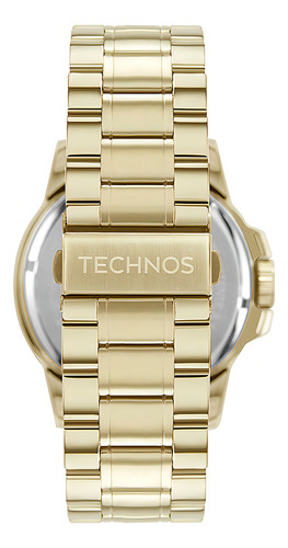 Relógio Technos Masculino Racer Dourado - 6p29amd/1p Bisel Preto