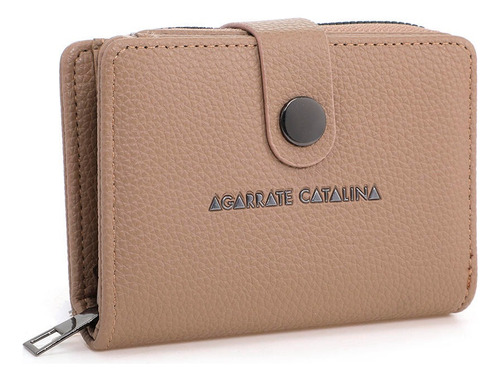 Billetera Mujer Monedero Chica Agarrate Catalina Beige Beige