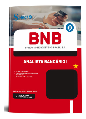 Apostila Analista Bancário I - Bnb 2024 - Editora Solução