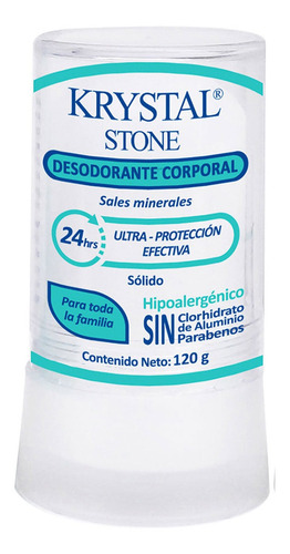 Desodorante en Barra Cristalino Krystal Stone 120g
