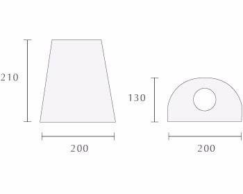 Imagen 2 de 2 de Aplique De Exterior Fw Aluminio Negro 1720 Apto Led / Nexo