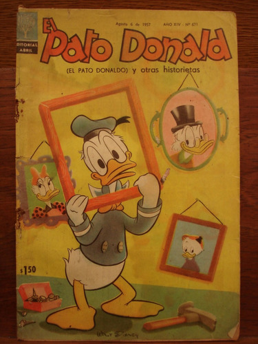 El Pato Donald 1957 N° 671 Historieta