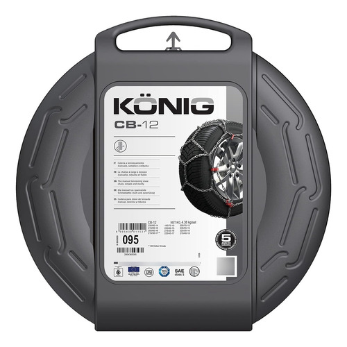 Cadenas Para Nieve Konig Cb12 235/70-15, 235/60-16, Etc.