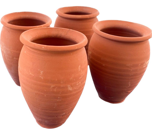 25 Cantarito De Barro Artesanal 500 Ml Para Bebida Preparada