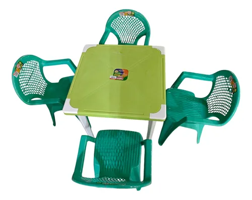 comprar Juego De Mesa C Sillas  Plásticas Sencilla Para Niños Tareas