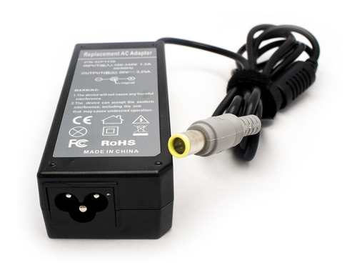 Cargador Para Lenovo 20v 3.25a 8.0x7.4mm